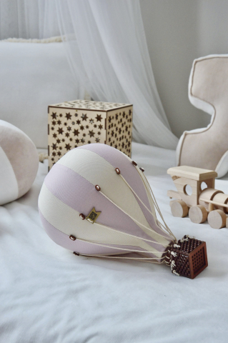 Balon decorativ cu aer cald Cream/Lilac 28 cm – Superballoon [2]