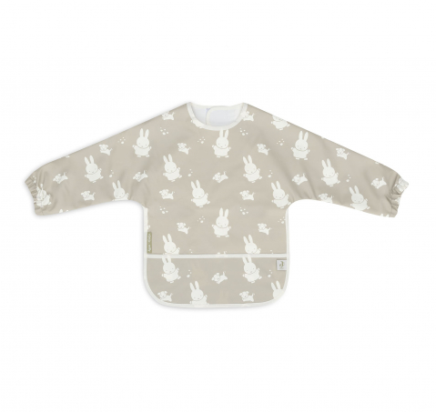 Bavete bebeluși - Bavetă impermeabilă cu mâneci Miffy & Snuffy olive – Jollein