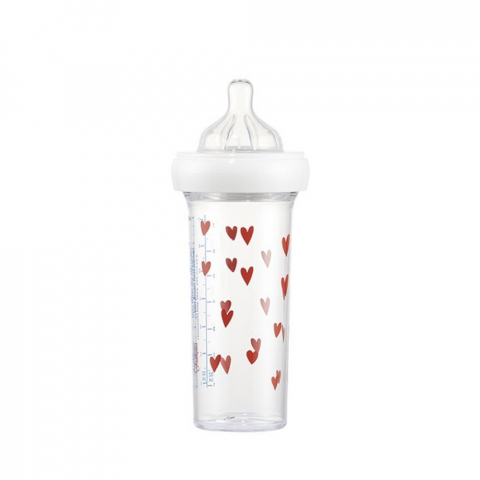Biberon anti-colici, anti-reflux Le Biberon Français Hearts 210 ml – Tetină 0 luni+ [4]