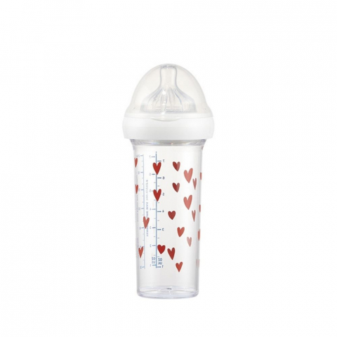 Biberoane - Biberon anti-colici, anti-reflux Le Biberon Français Hearts 210 ml – Tetină 0 luni+