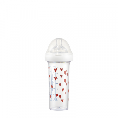 Biberon anti-colici, anti-reflux Le Biberon Français Hearts 210 ml – Tetină 0 luni+ [2]