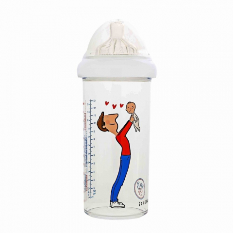 Biberon anti-colici, anti-reflux 360 ml Tetină 6 luni+ Papa si Bebe Le Biberon Francais [1]