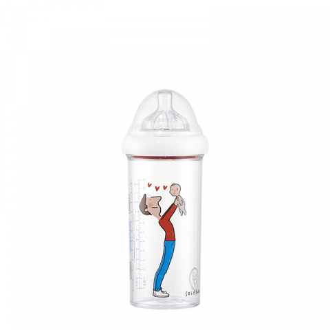 Biberon anti-colici, anti-reflux 360 ml Tetină 6 luni+ Papa si Bebe Le Biberon Francais [4]