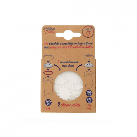 Capace din silicon pentru biberoane Nuages-Amour set 2 buc Le Biberon Francais [5]