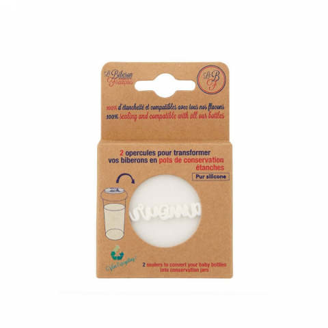 Capace din silicon pentru biberoane Nuages-Amour set 2 buc Le Biberon Francais [6]