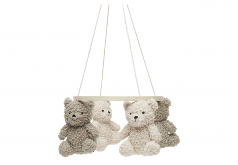Carusele decorative pătuț bebeluși - Carusel decorativ pentru pătuț bebeluși cu ursuleți Teddy Bear Olive Green Naturel Jollein