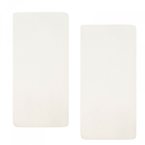 Cearceafuri patut bebelusi - Cearceaf pentru pătuț din bumbac 120 x 60 cm - set 2 bucati - Ivory Jollein