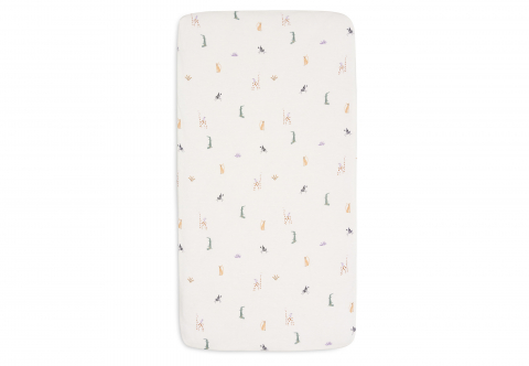 Cearceafuri patut bebelusi - Cearceaf pentru pătuț bebeluși din bumbac Oeko-tex 120 x 60 cm Jungle Jambo Jollein