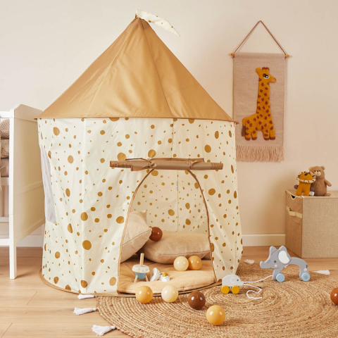 Corturi - Cort joacă pentru copii pop up bej Dots Bieco