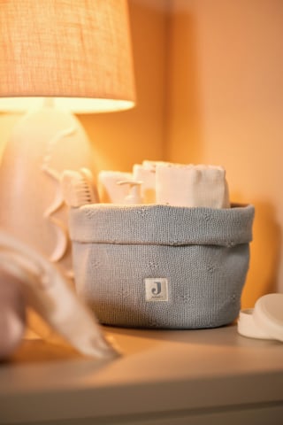 Coș de depozitare Cozy Knit Sea Green Jollein pentru comoda din camera copilului [2]