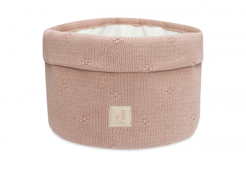 Cosuri depozitare - Coș de depozitare Cozy Knit Wild Rose Jollein pentru comoda din camera copilului