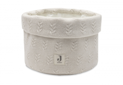 Cosuri depozitare - Coș de depozitare Grain Kit Ivory Jollein pentru comoda din camera copilului