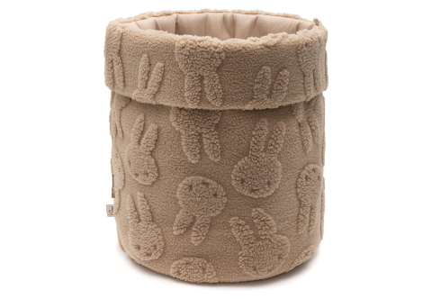 Coș depozitare cameră copii Miffy Jacquard Teddy Biscuit Jollein