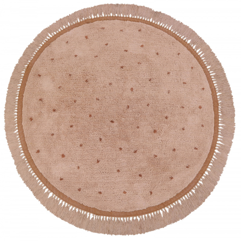 Covoare bebeluși și copii - Covor pentru camera copiilor roz Tapis Petit Juul dots pink