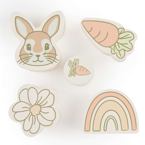 Cub cu activități montessori din lemn pentru bebeluși 5 în 1, Bunny Fine Bieco [4]