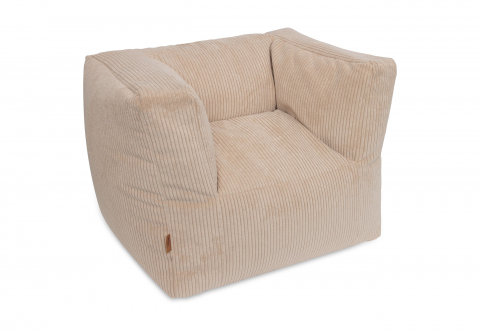 Fotoliu pentru copii Beanbag Corduroy Natural Jollein [1]