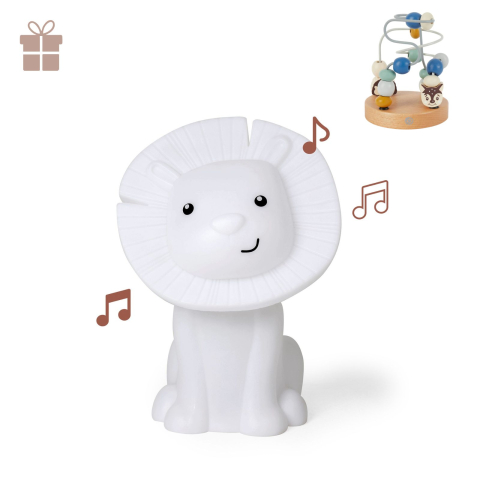 Produse cu cadou - Lampă de veghe cu boxă bluetooth reîncărcabilă Hakuna Lion - Atelier Pierre