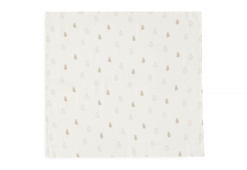 Muselină bebeluși bumbac set 3 bucati 70x70 cm ivory Miffy Jollein [1]