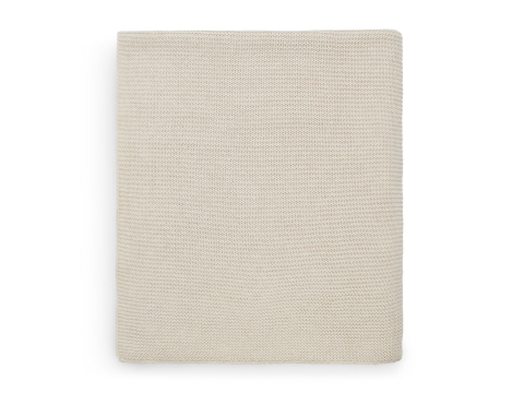 Pătură bebeluși tricotată bumbac Oeko-Tex, bej Nougat 100x150 cm Jollein [1]