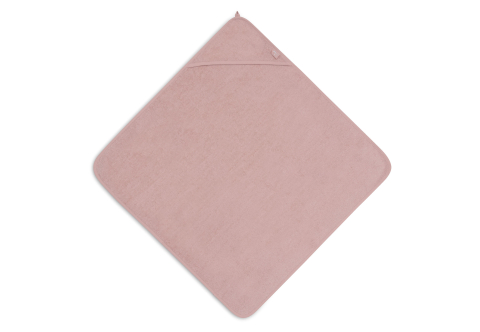 Produse - Prosop bebeluși bumbac cu glugă 75x75 cm, roz Wild rose Jollein