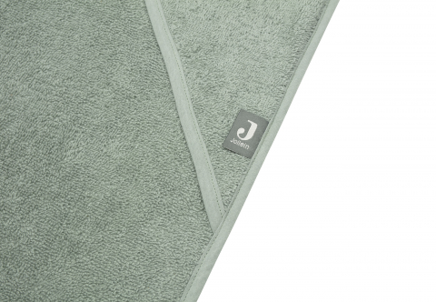 Prosop cu glugă din bumbac 100%, verde Green Ash Jollein [3]