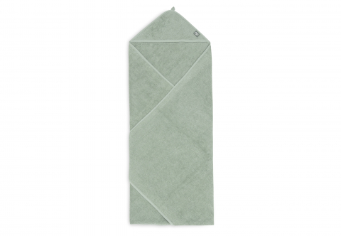 Prosop cu glugă din bumbac 100%, verde Green Ash Jollein [1]