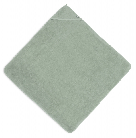 Prosop cu glugă din bumbac 100%, verde Green Ash Jollein