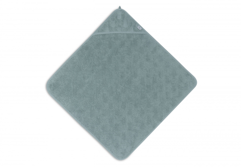 Prosop bebeluși cu glugă din bumbac terry 75x75 cm Miffy Jacquard Sea Green Jollein [2]