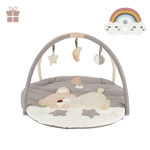 Saltele pentru joacă bebeluși - Salteluță de joacă pentru bebelusi cu arc de activități, Ursuleț Bieco