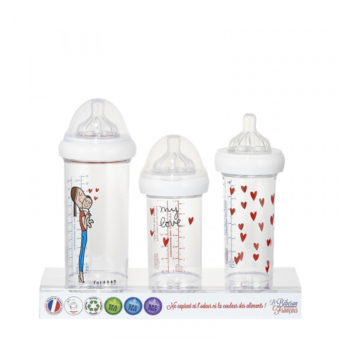 Set 3 biberoane anti-colici, anti-reflux 210 ml, 210 ml, 360 ml Mama Bebe Le Biberon Francais - Le Biberon Francais [11]