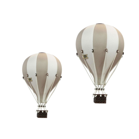 Baloane decorative - Set baloane decorative cu aer cald bej auriu 28 cm + 33 cm