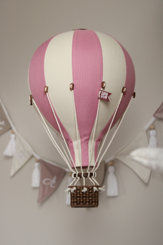 Set baloane decorative cu aer cald roz alb 28 cm + 33 cm - Superballoon [2]