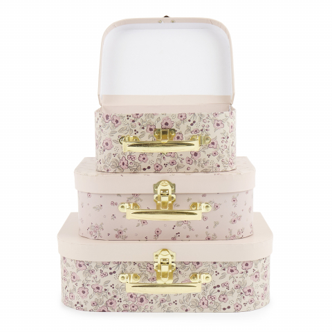 Valize decorative set 3 bucati Ella Dreamy Flowers Bieco [3]