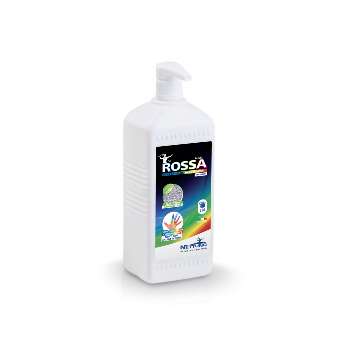 La Rossa in Gel - Gel de curatare a mainilor cu microsfere si sericina, speciala pentru vopseluri, recipient cu pompa 1000 ml [1]