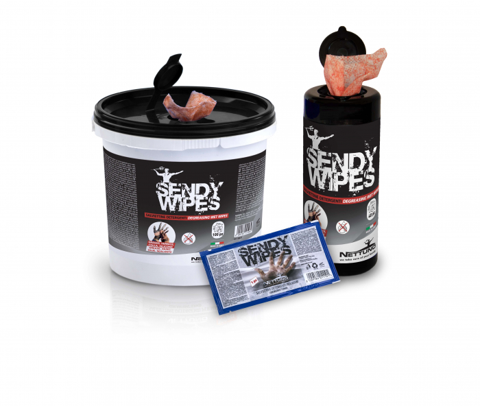 Sendy Wipes servețele umede foarte puternice, fără a fi  nevoie de clătire, cutie 100 de servetele [2]