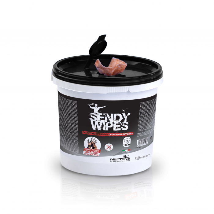 Sendy Wipes servețele umede foarte puternice, fără a fi  nevoie de clătire, cutie 100 de servetele [1]