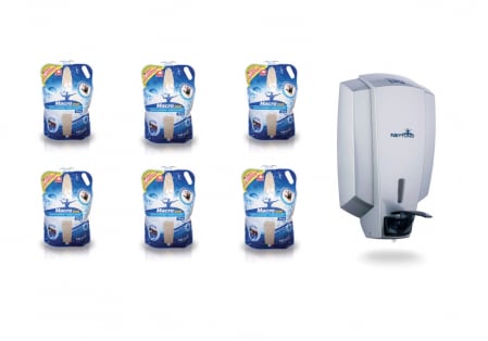 Promotii - MacroCream 6 x 3000 ml T-Bag rezerva cu dozatoar T-Big inclus