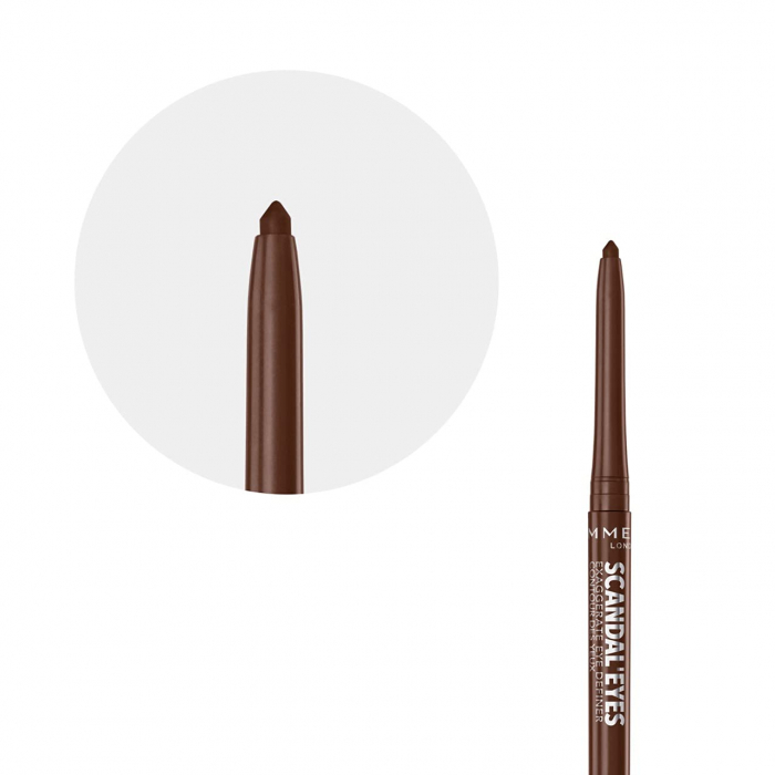 Creion de ochi Rimmel Scandal'eyes Exaggerate Eye Definer, 002 Chocolate Brown, 4.37 g [3]