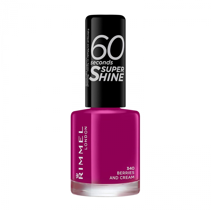 Lac de unghii Rimmel 60 Seconds Shine - 340 Berries and Cream, 8 ml [1]