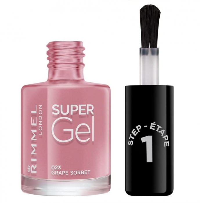 Lac de Unghii Rimmel London Super Gel, color 023 Grape Sorbet,12 ml [1]