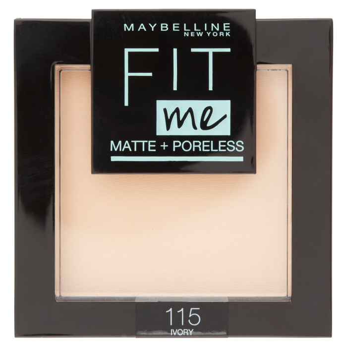 Pudră compactă Maybelline New York Fit Me Matte & Poreless 115 Ivory, 9 g [4]