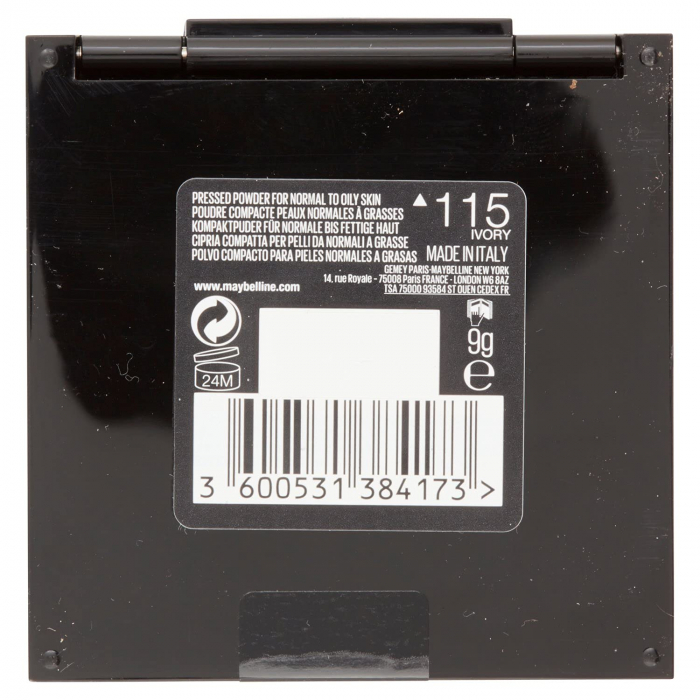 Pudră compactă Maybelline New York Fit Me Matte & Poreless 115 Ivory, 9 g [5]