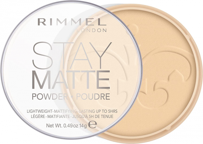 Pudră compactă Rimmel London Stay Matte 001 Transparent, 14 g [1]