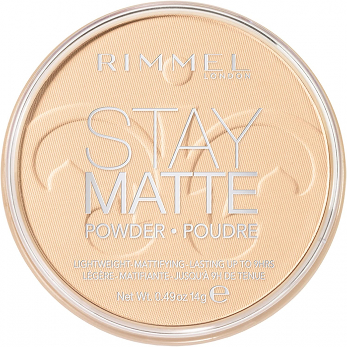 Pudră compactă Rimmel London Stay Matte 001 Transparent, 14 g [2]