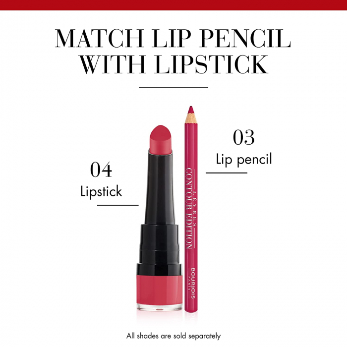 Ruj Bourjois Rouge Velvet The Lipstick 04 Hip Hip Pink, 2.4 g [5]
