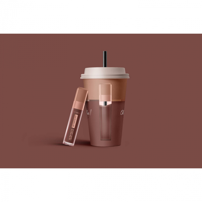 Ruj lichid rezistent la transfer L'Oreal Paris Infaillible Les Chocolats, 858 - Oh My Choc [2]
