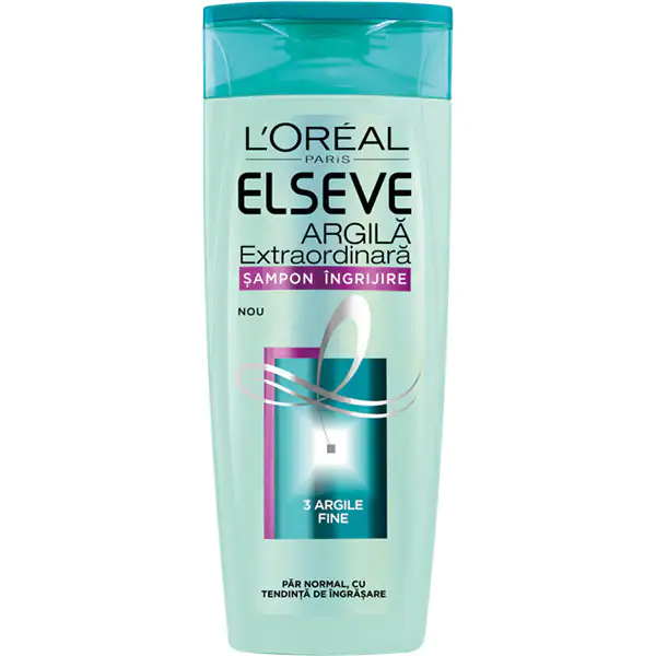 Sampon L'Oreal Paris Elseve Argila Extraordinara pentru par normal spre gras, 250 ml [2]