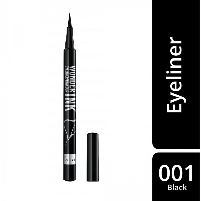 Tuș de ochi cariocă Rimmel Wonder Ink Ultimate 24H, 001 Black, 1 ml [6]