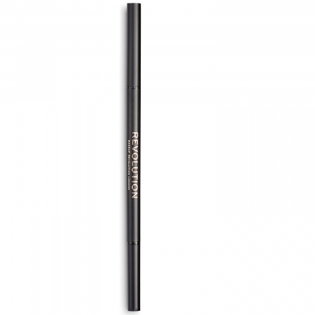 Machiaj - Creion pentru sprancene Makeup Revolution, Eye Precise Brow Pencil Medium Brown, 5 g