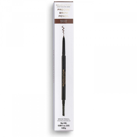 Creion pentru sprancene Makeup Revolution, Eye Precise Brow Pencil Medium Brown, 5 g [2]